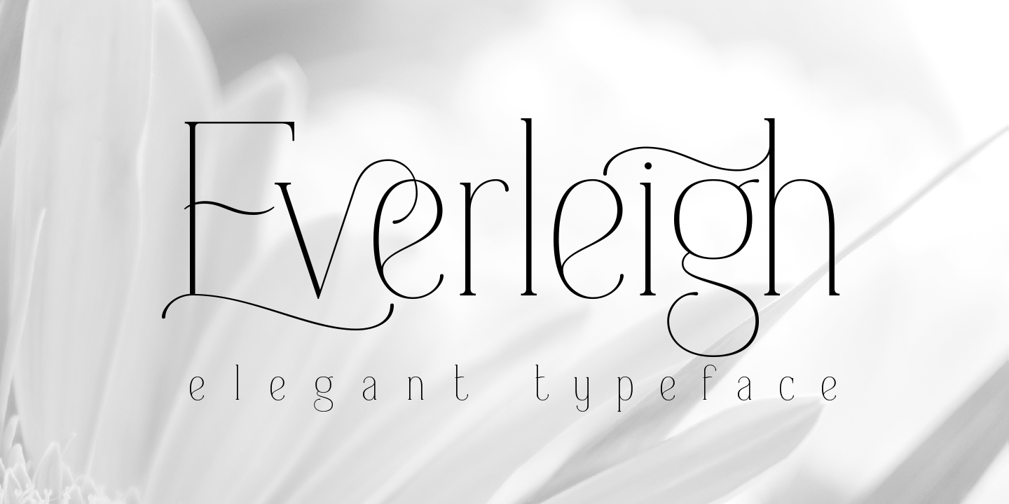 Przykład czcionki Everleigh Regular